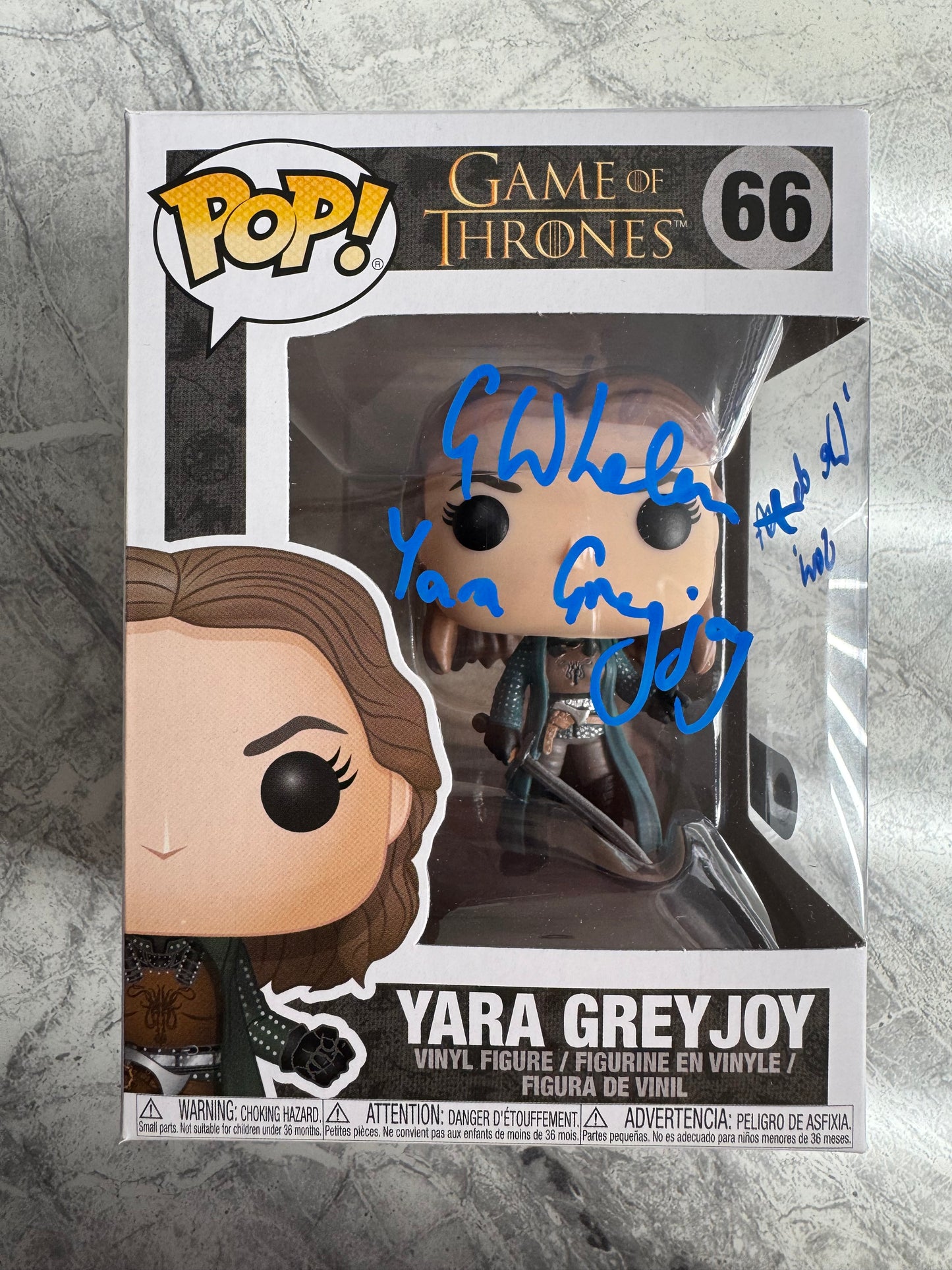 Gemma Whelan Signed Yara Greyjoy Funko Pop - SWAU Authenticated