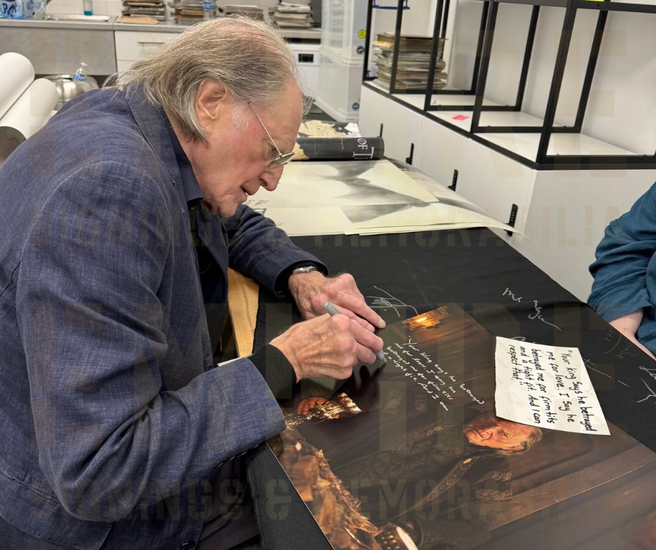 David Bradley Signed Game Of Thrones 16x20” Photo With Long Quote & Photo Proof!