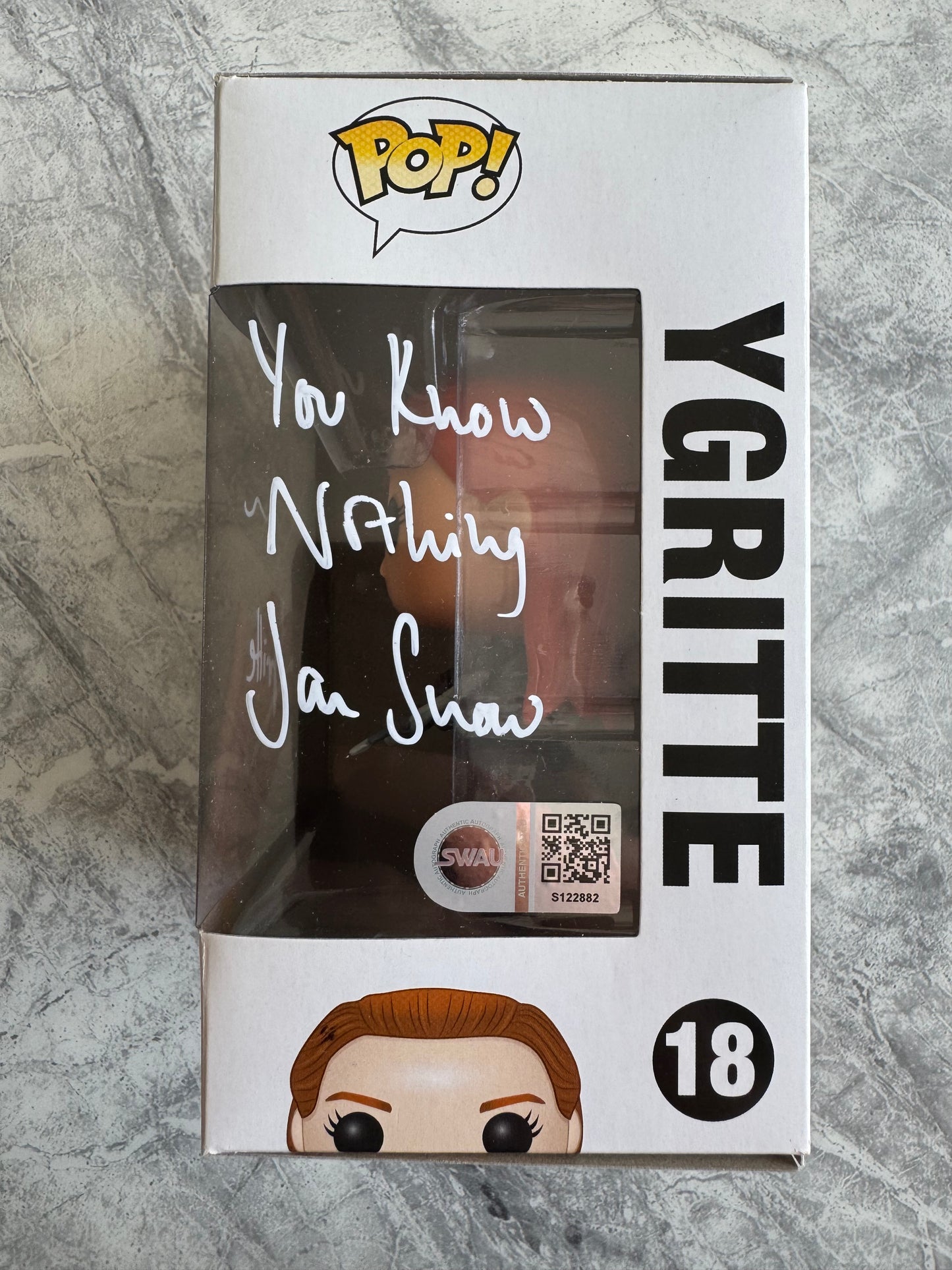 Rose Leslie Signed Game Of Thrones Ygritte Funko Pop With Quote! - SWAU Authenticated
