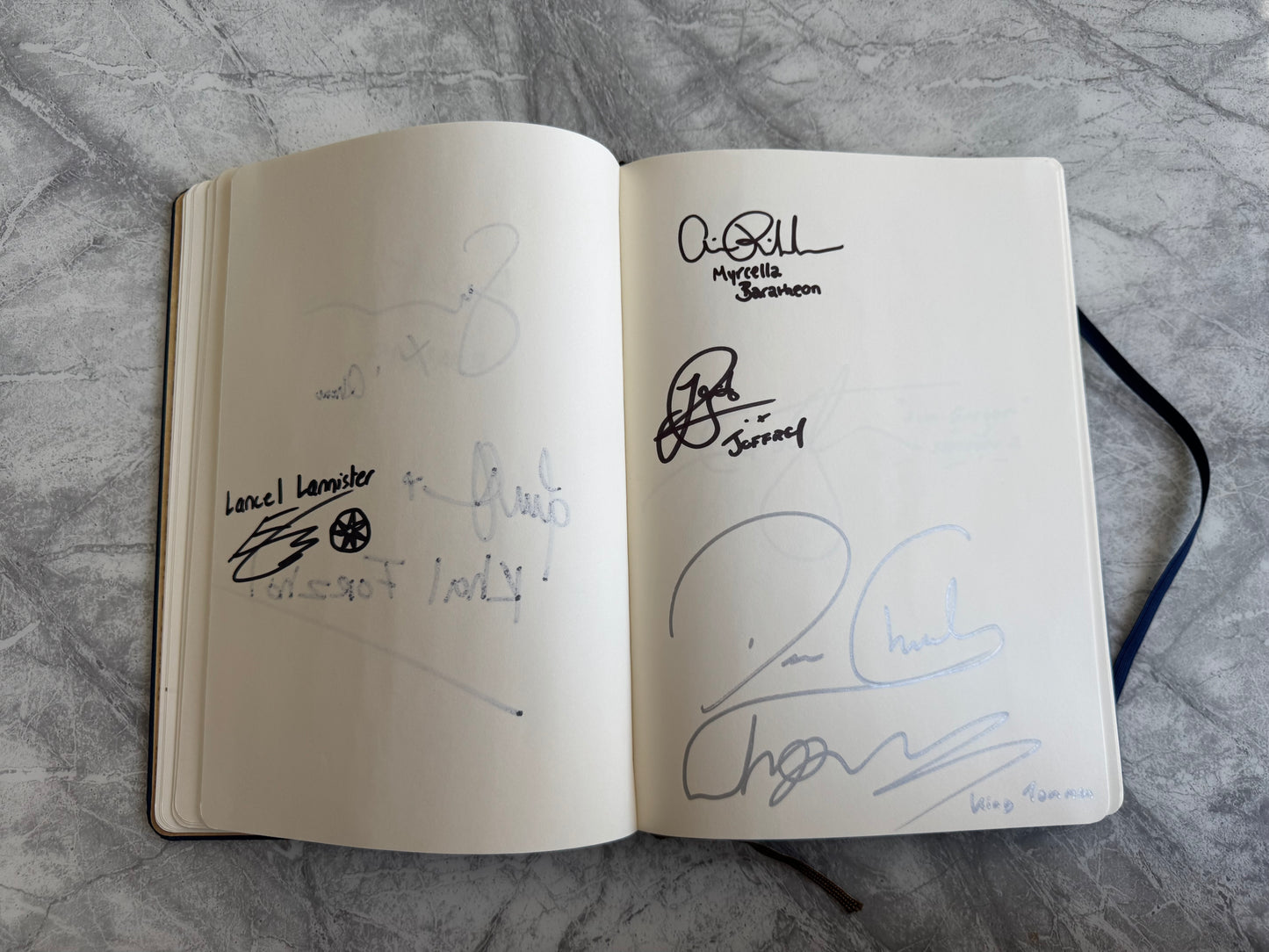 Game Of Thrones Notebook Signed By 102 Cast Members