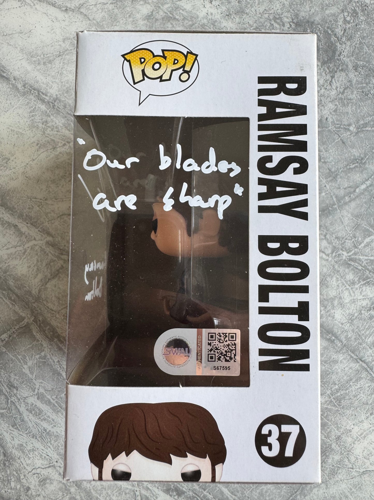 Iwan Rheon Signed Ramsay Bolton Funko Pop - SWAU Authenticated