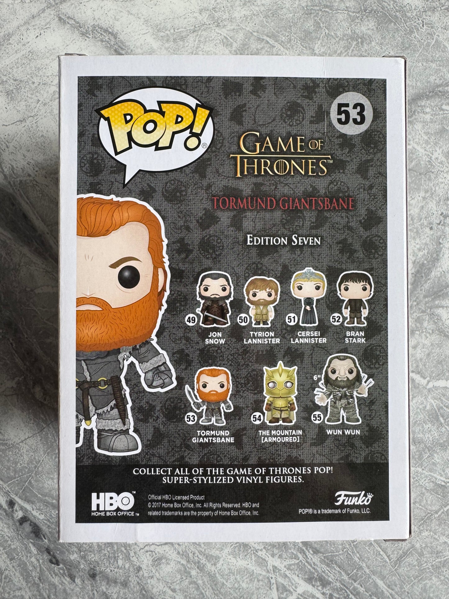 Kristofer Hivju Signed Game Of Thrones Tormund Funko Pop With Quote! - SWAU Authenticated