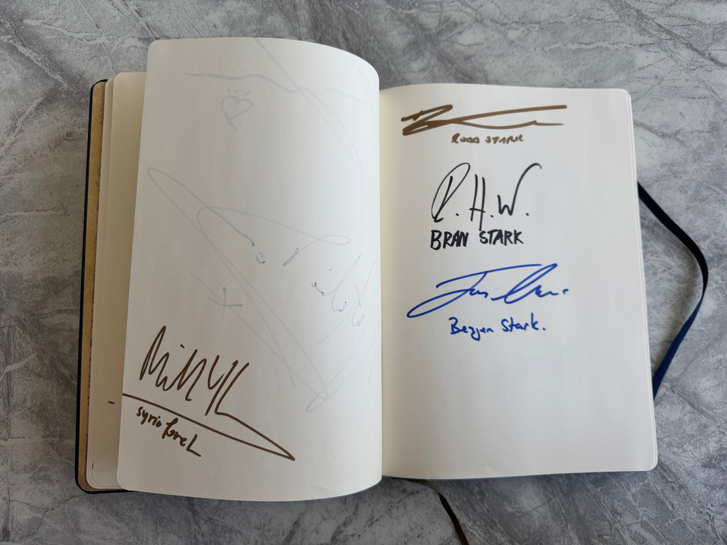 Game Of Thrones Notebook Signed By 102 Cast Members