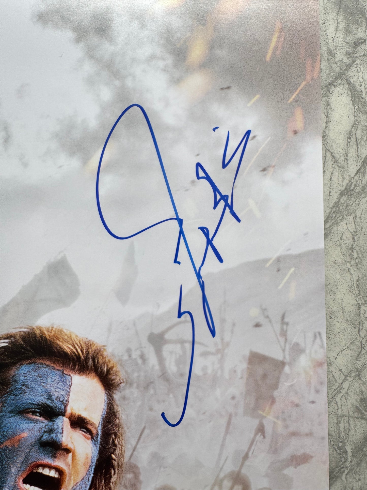 Mel Gibson Signed Braveheart 16x20” Photo - SWAU Authenticated