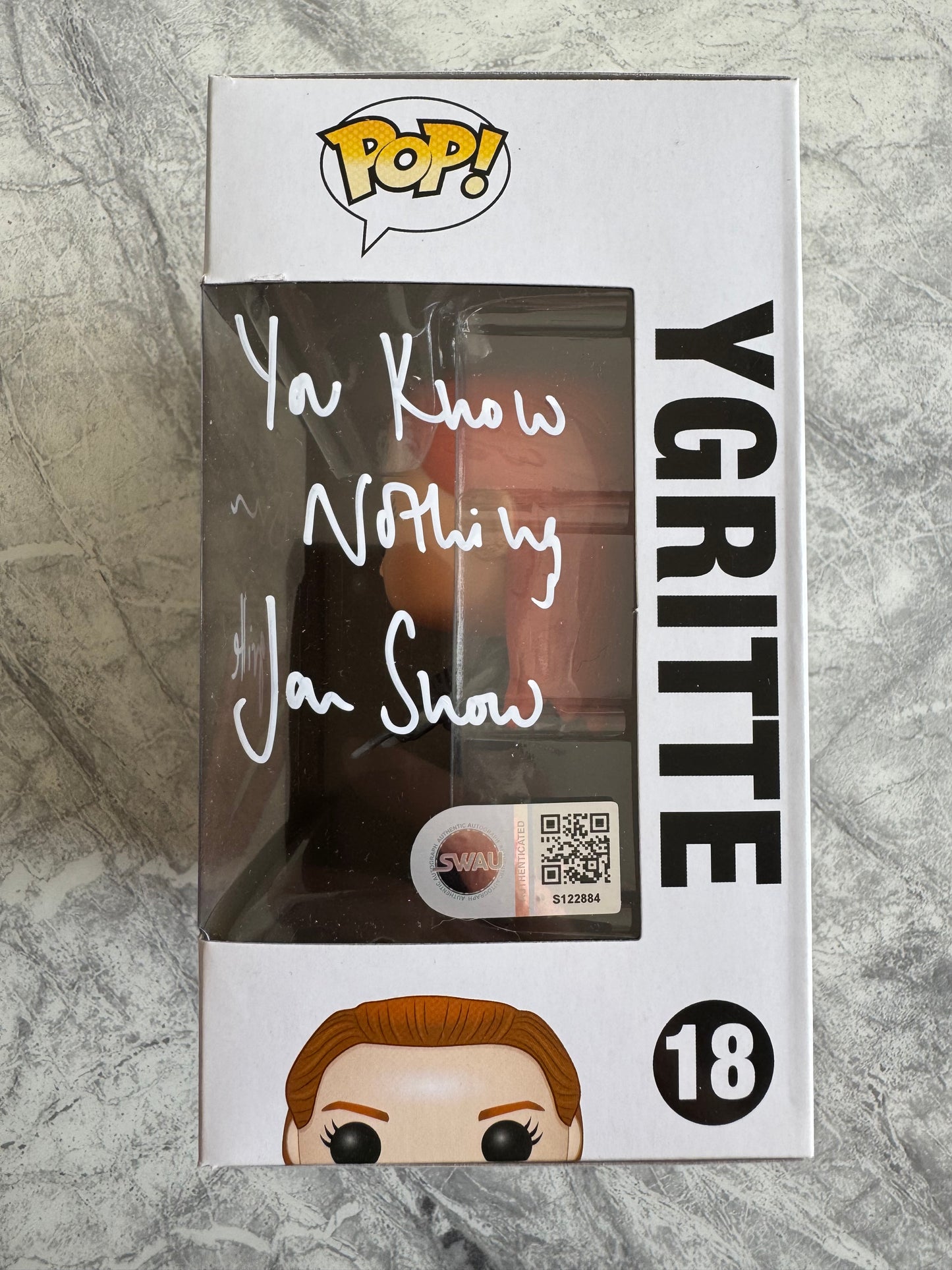 Rose Leslie Signed Game Of Thrones Ygritte Funko Pop With Quote! - SWAU Authenticated