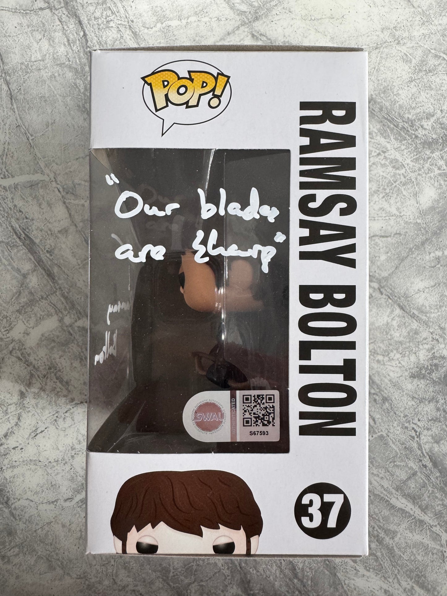 Iwan Rheon Signed Ramsay Bolton Funko Pop - SWAU Authenticated