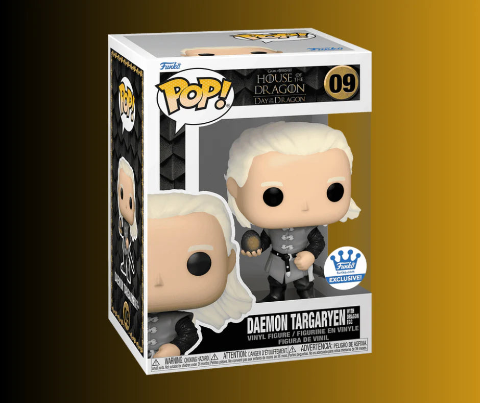 Matt Smith Signed House Of The Dragon Daemon Targaryen With Egg Funko Pop (Pre Order)