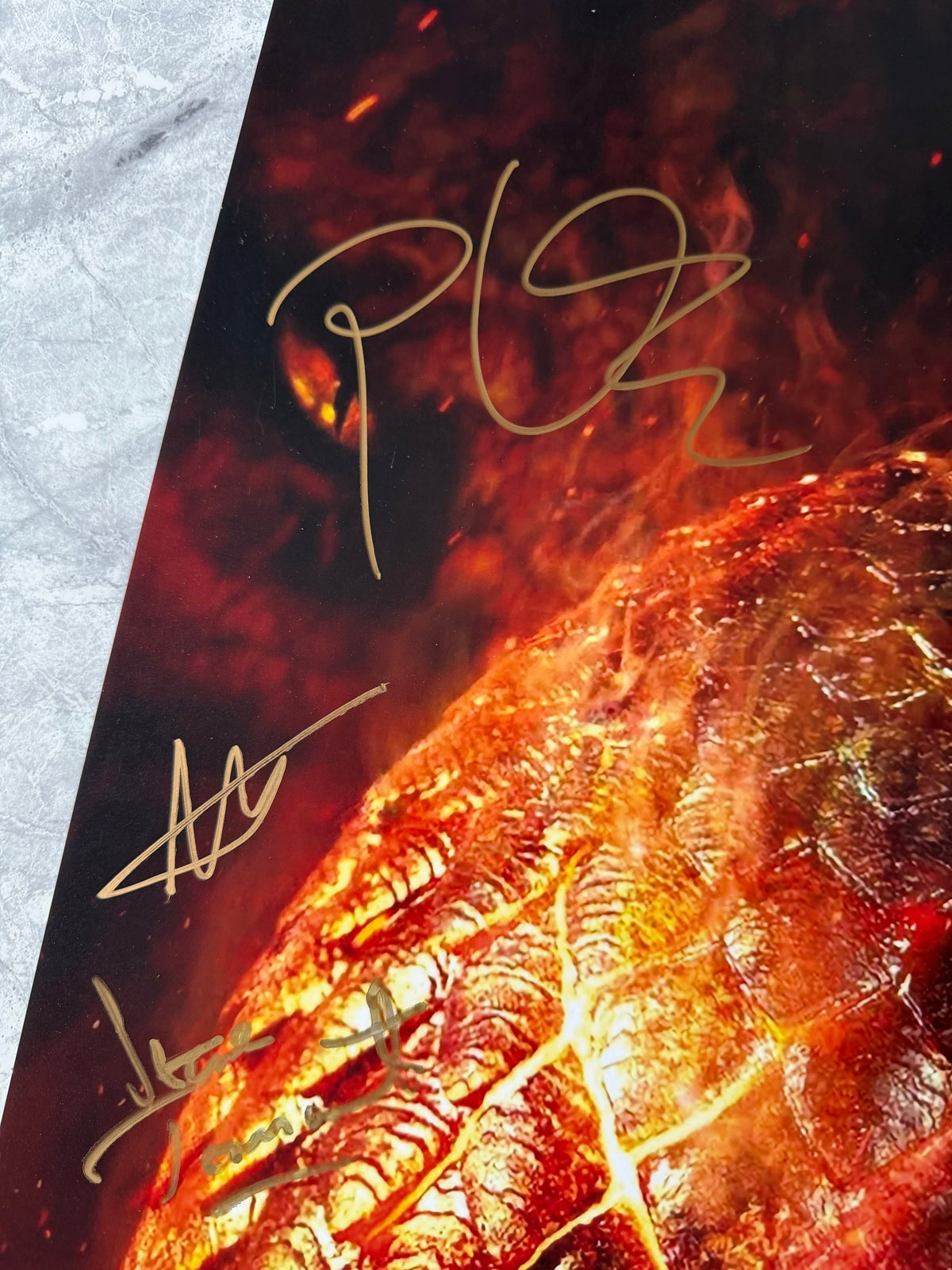 10 Cast Multi Signed House Of The Dragon Textless A2 Project Starter Poster