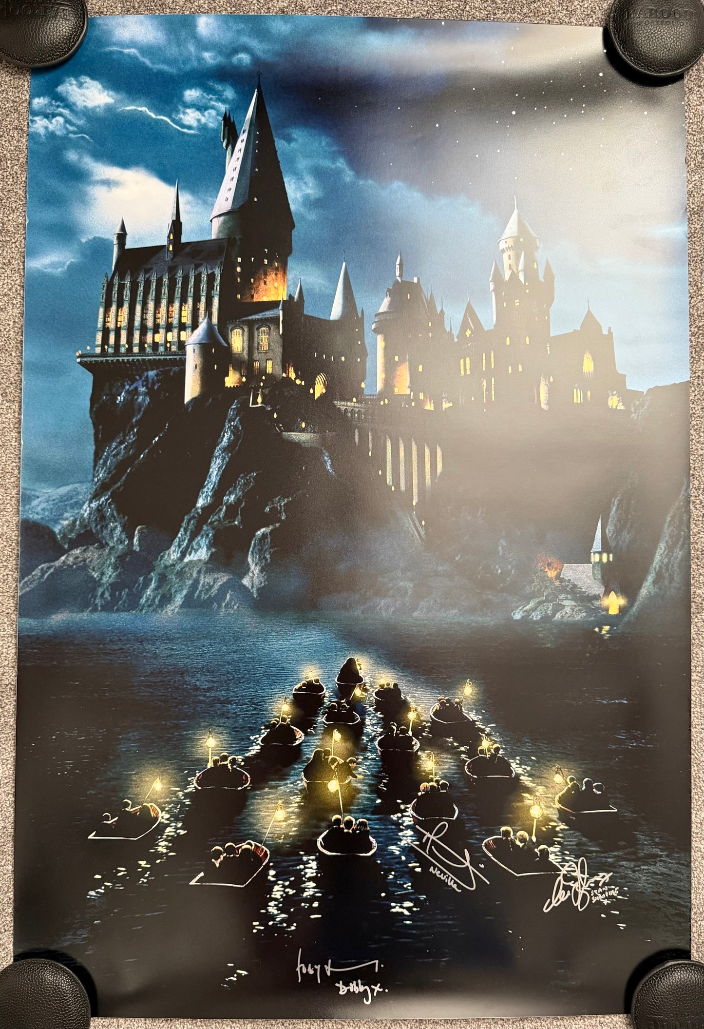 Multi 3 Cast Signed Harry Potter Project Starter Maxi Poster
