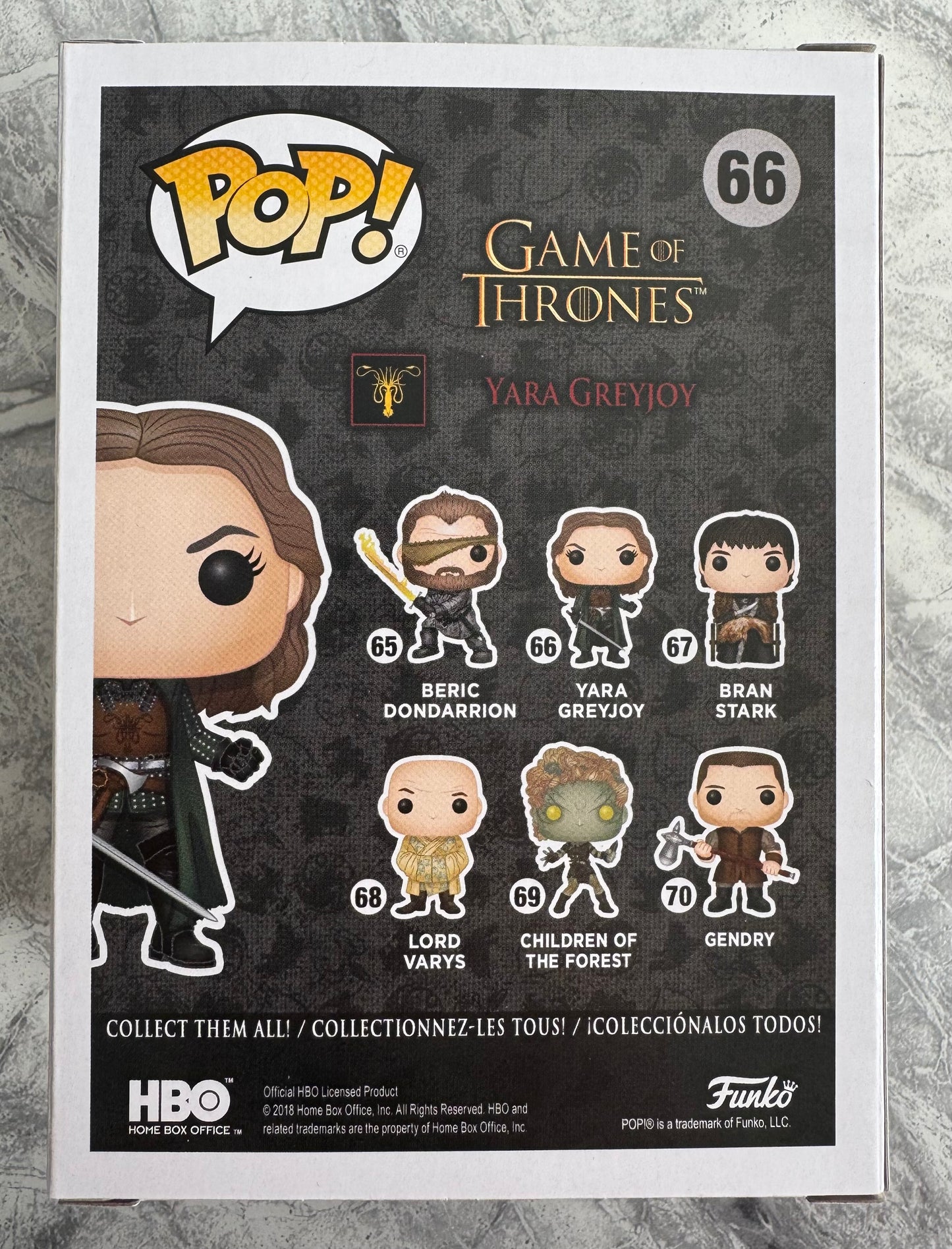 Gemma Whelan Signed Yara Greyjoy Funko Pop - SWAU Authenticated