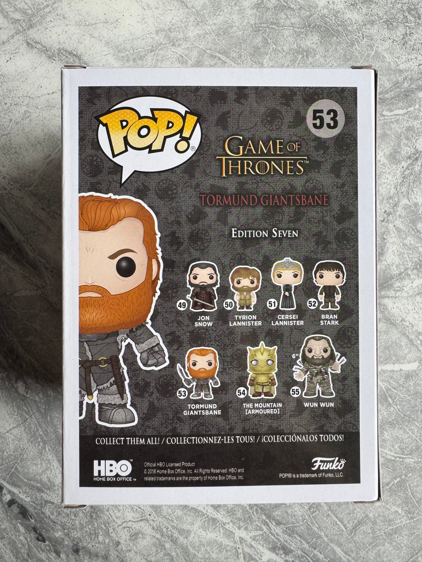 Kristofer Hivju Signed Game Of Thrones Tormund Funko Pop With Quote! - SWAU Authenticated