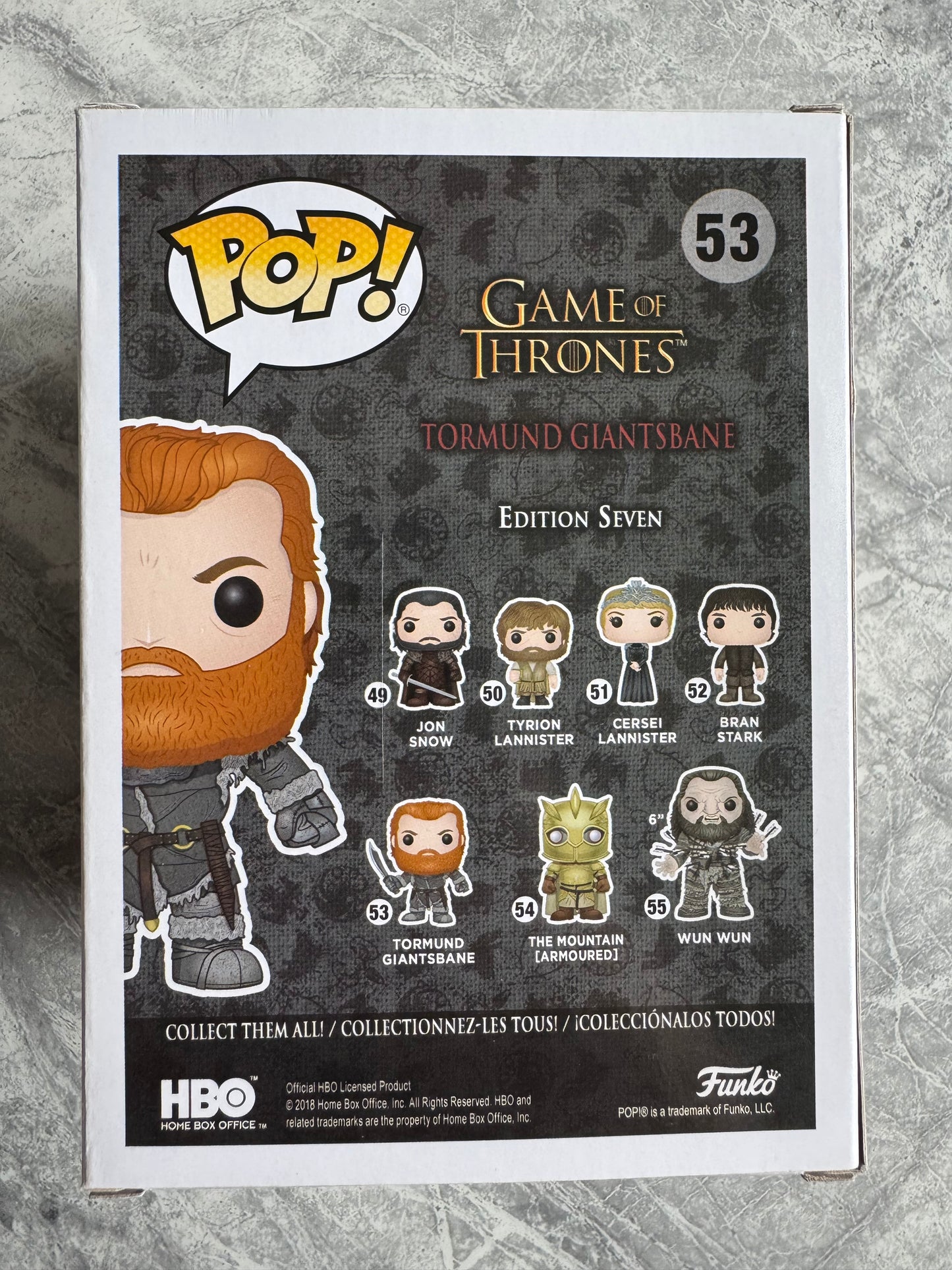Kristofer Hivju Signed Game Of Thrones Tormund Funko Pop With Quote! - SWAU Authenticated