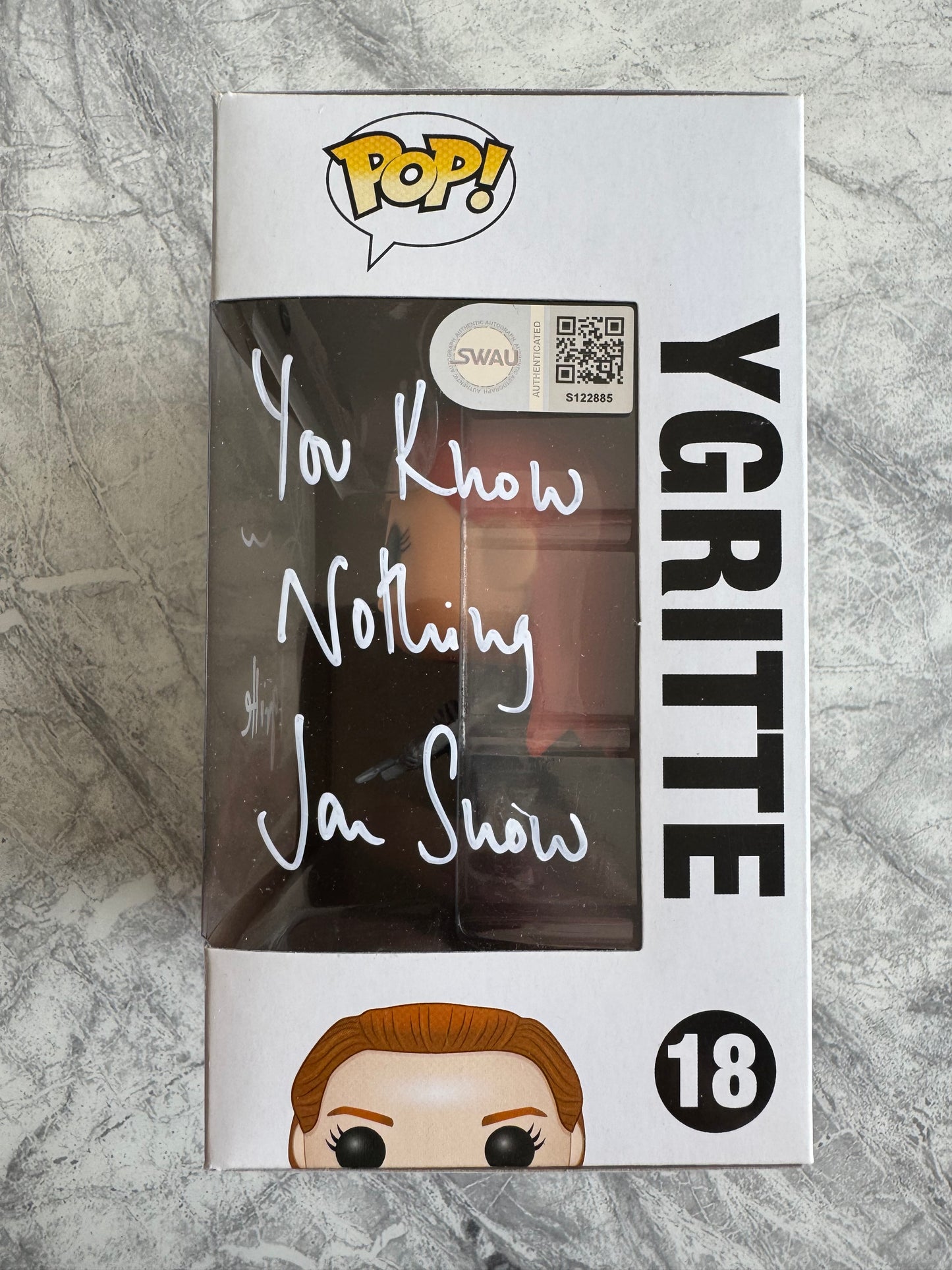 Rose Leslie Signed Game Of Thrones Ygritte Funko Pop With Quote! - SWAU Authenticated
