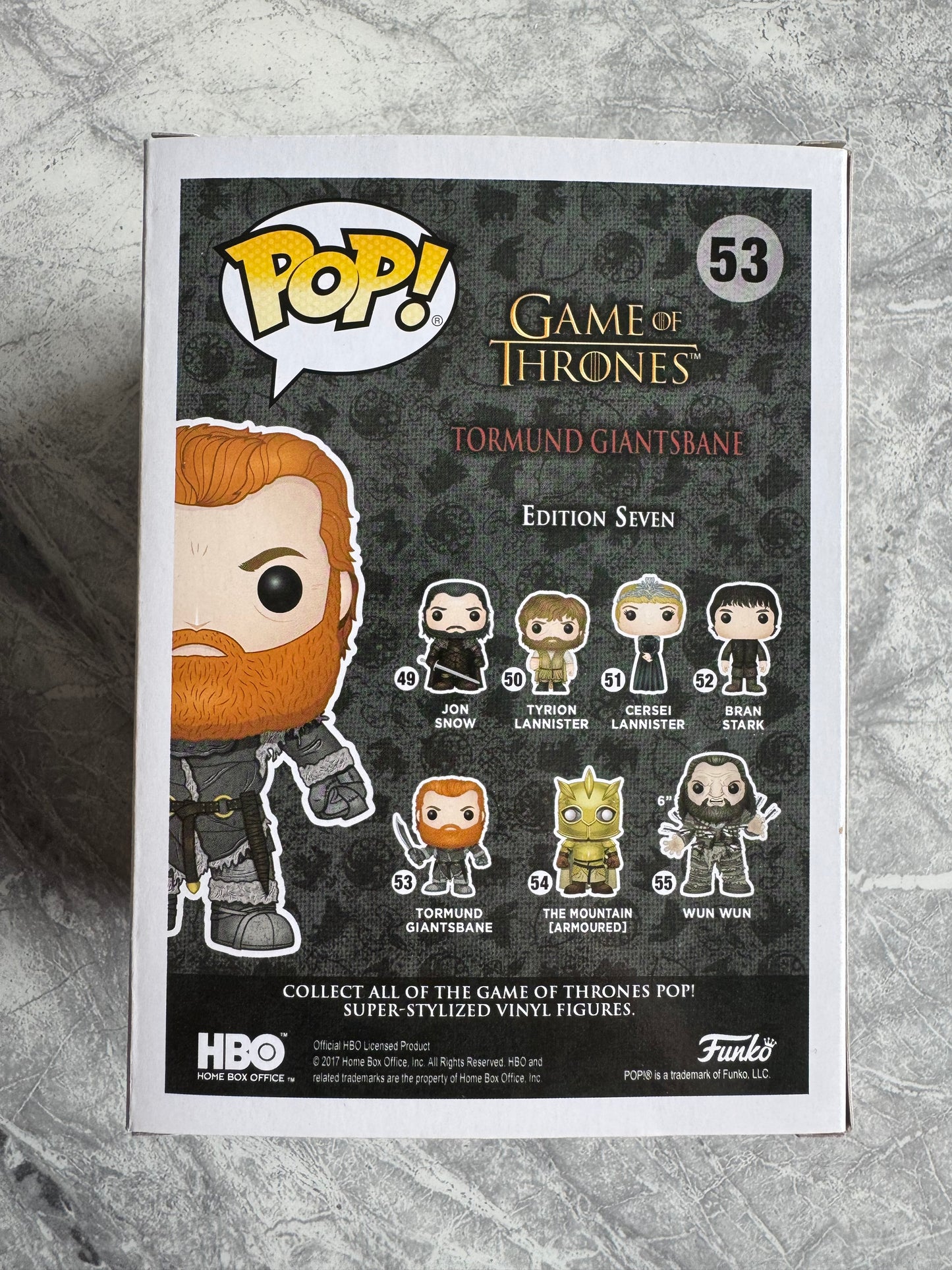 Kristofer Hivju Signed Game Of Thrones Tormund Funko Pop With Quote! - SWAU Authenticated