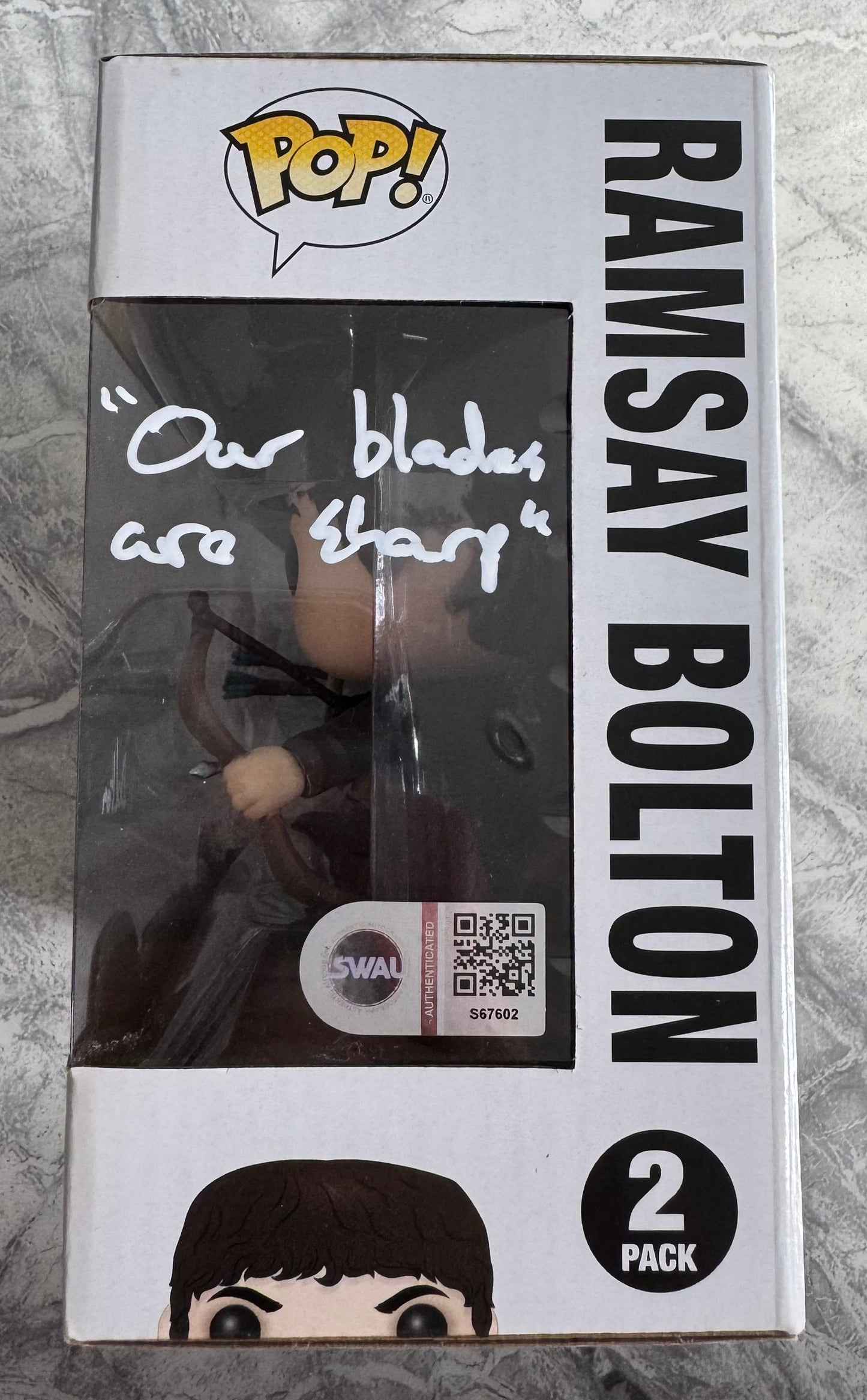 Iwan Rheon Signed Battle Of The Bastards Funko Pop - SWAU Authenticated