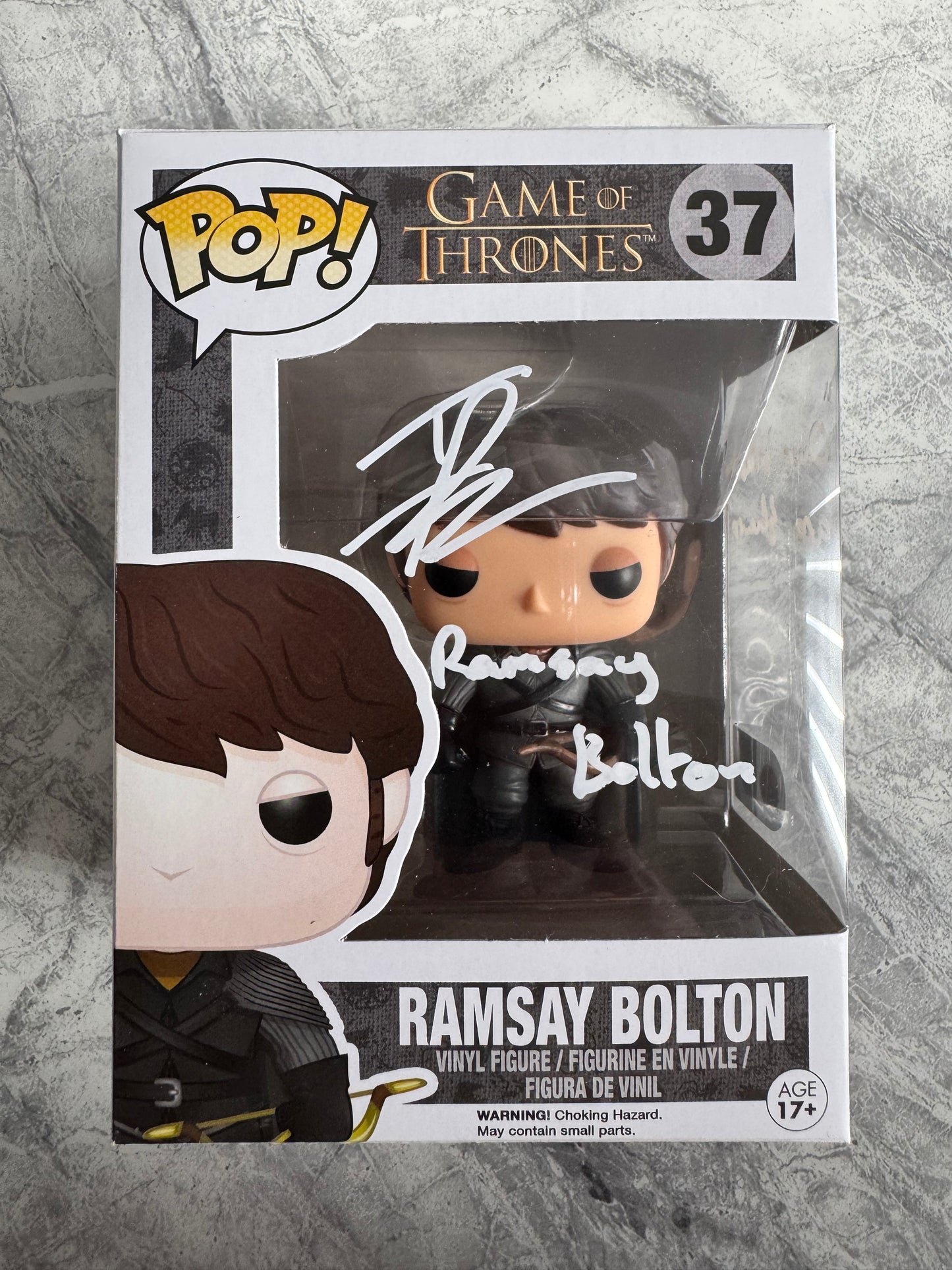 Iwan Rheon Signed Ramsay Bolton Funko Pop - SWAU Authenticated