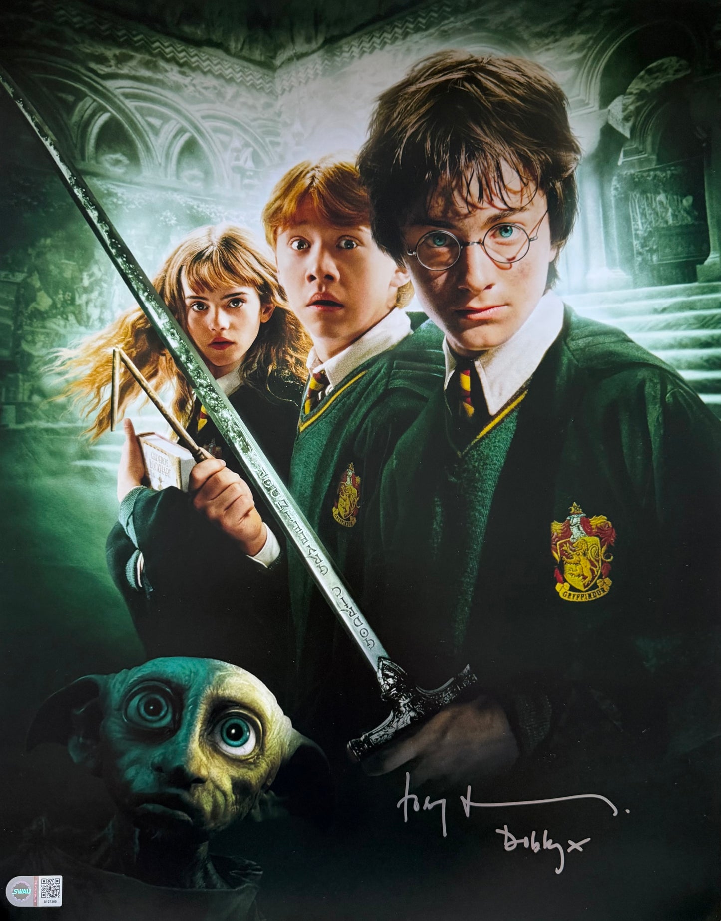 Toby Jones Signed Harry Potter 16x20” Photo - SWAU Authenticated