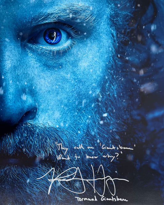 Kristofer Hivju Signed Game Of Thrones 16x20” Photo With Quote!