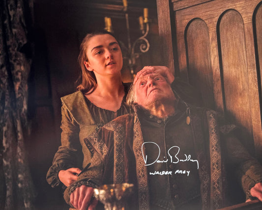 David Bradley Signed Game Of Thrones 16x20” Photo