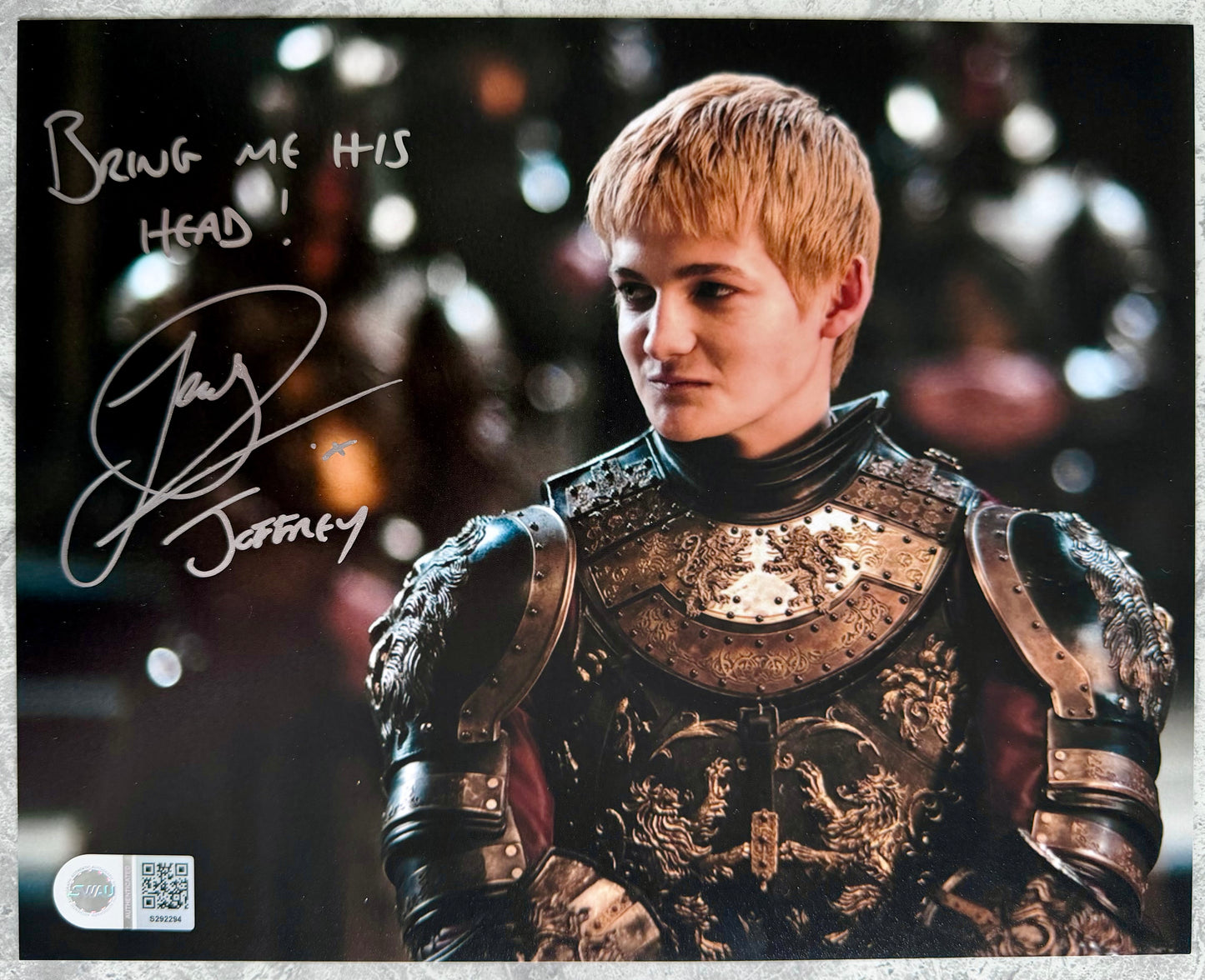 Jack Gleeson Signed Game Of Thrones 8x10” Photo - SWAU Authenticated