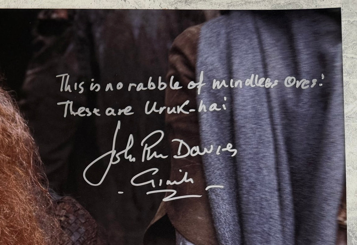 John Rhys-Davies Signed The Lord Of The Rings Photo - SWAU Authenticated
