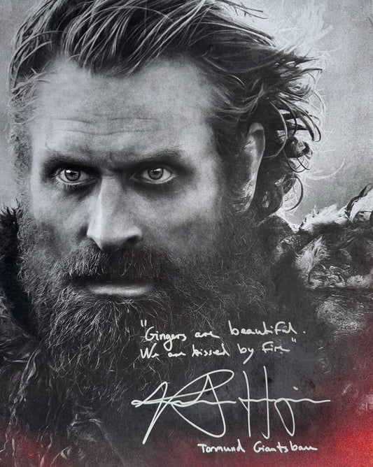 Kristofer Hivju Signed Game Of Thrones 16x20” Photo With Quote!