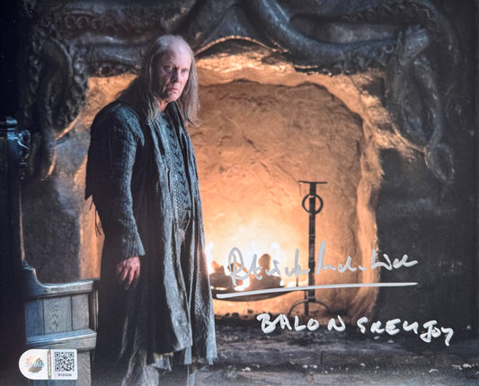 Patrick Malahide Signed Game Of Thrones 8x10” Photo - SWAU Authenticated (Extremely Rare Full Character Name)