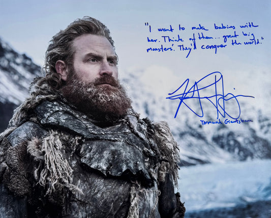 Kristofer Hivju Signed Game Of Thrones 16x20” Photo With Quote!