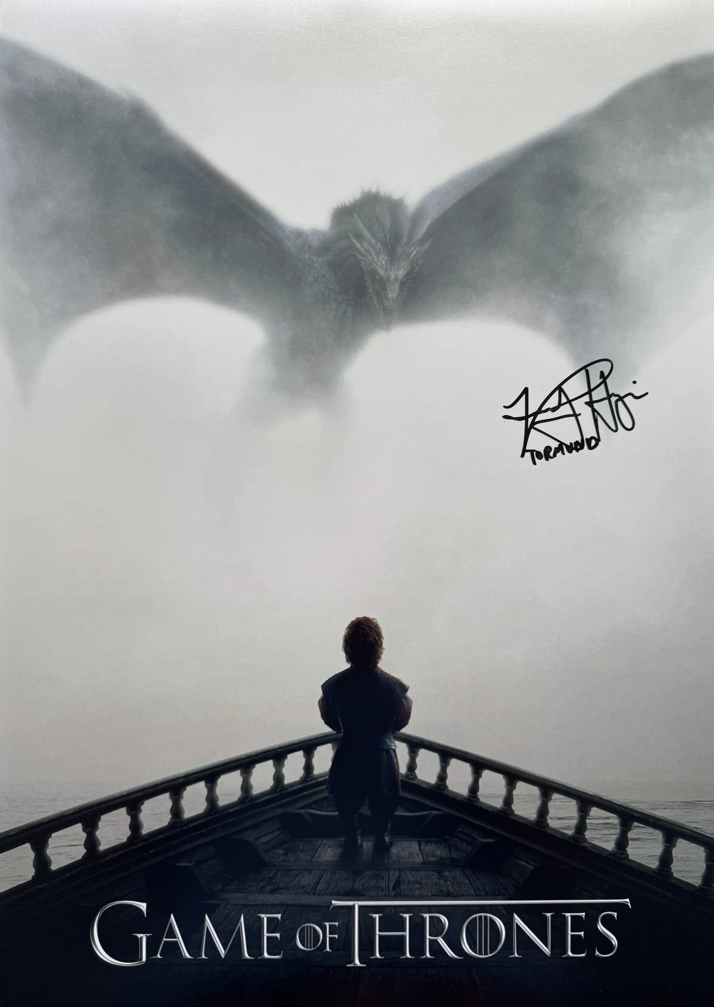 Kristofer Hivju Signed Game Of Thrones A2 Poster