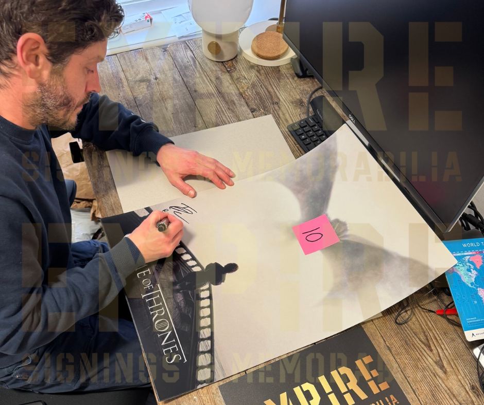 Multi Cast Signed Game Of Thrones A2 Poster Project Starter Piece