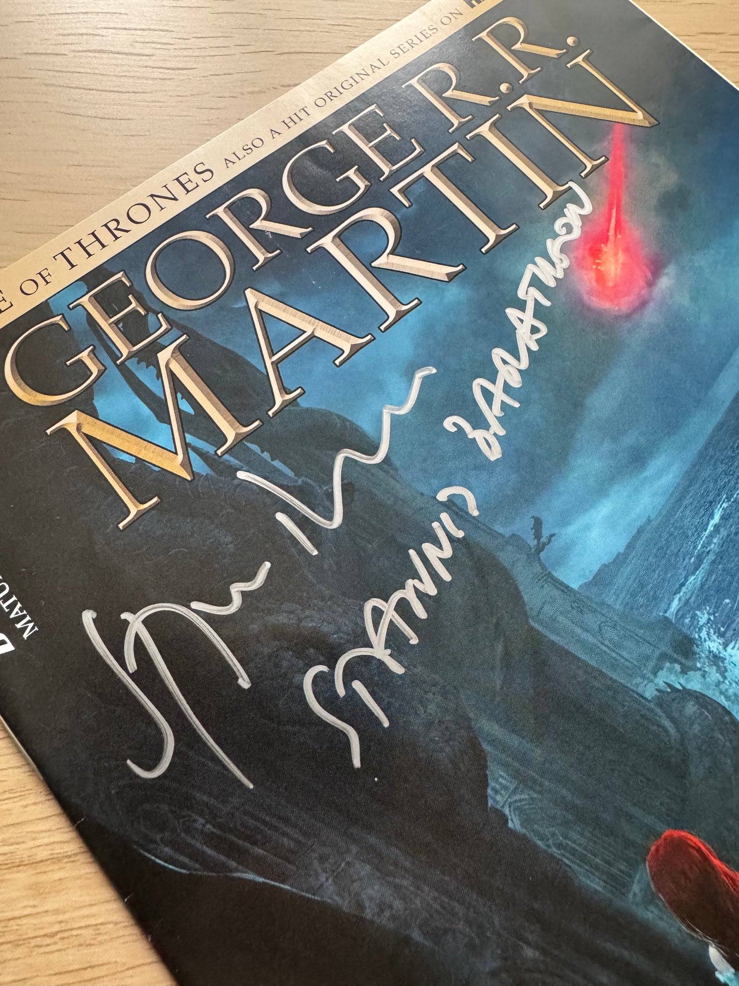Stephen Dillane Signed Game Of Thrones “A Clash Of Kings” Comic Book
