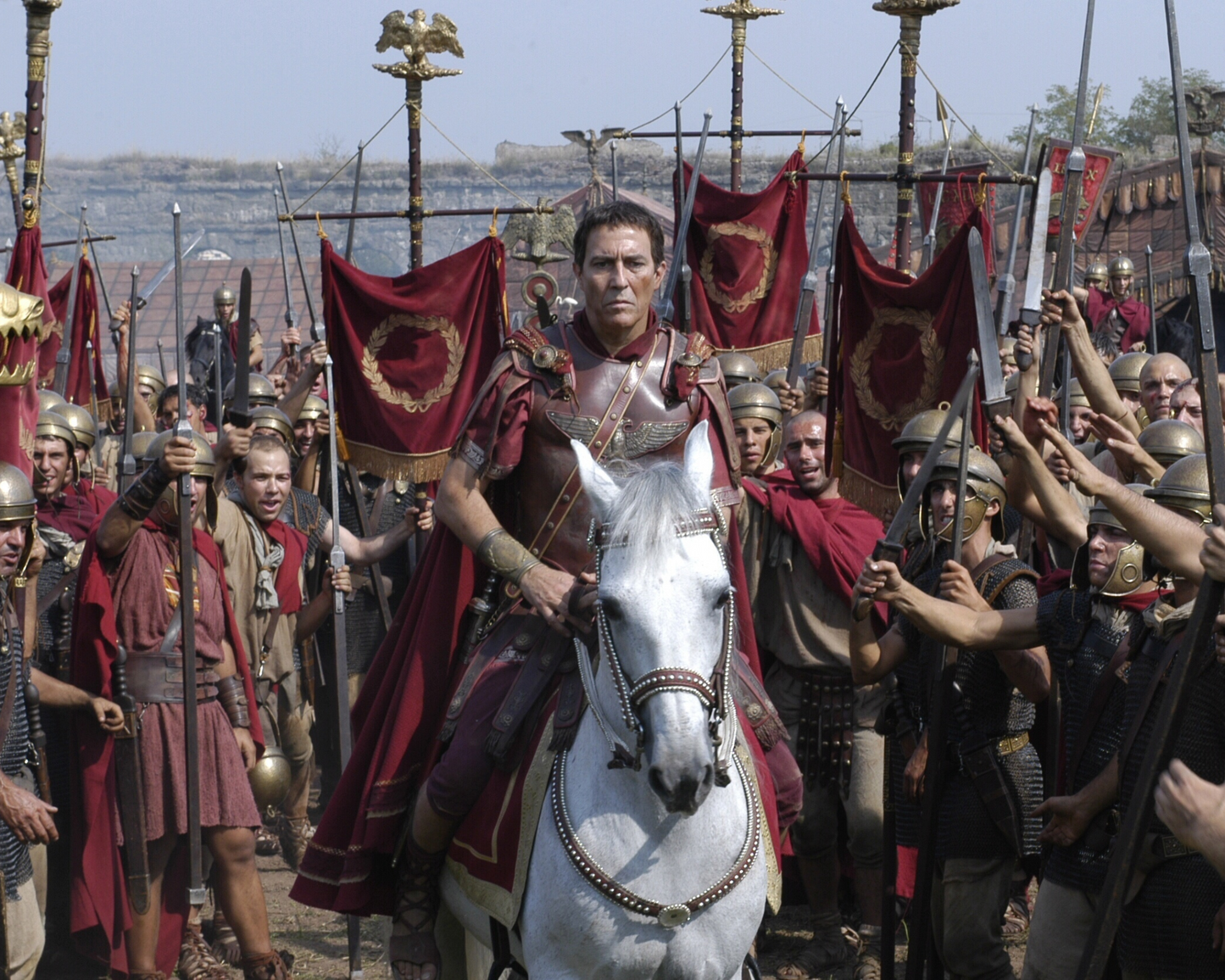 Ciaran Hinds Signed Rome Photo Version 2 (Pre Order)