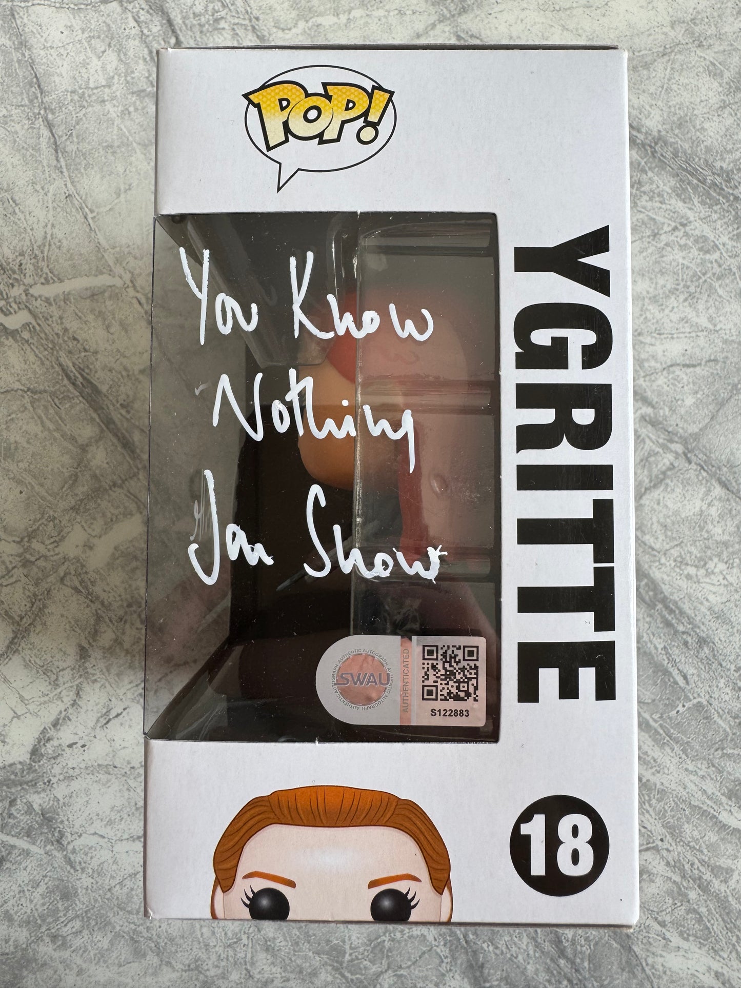 Rose Leslie Signed Game Of Thrones Ygritte Funko Pop With Quote! - SWAU Authenticated