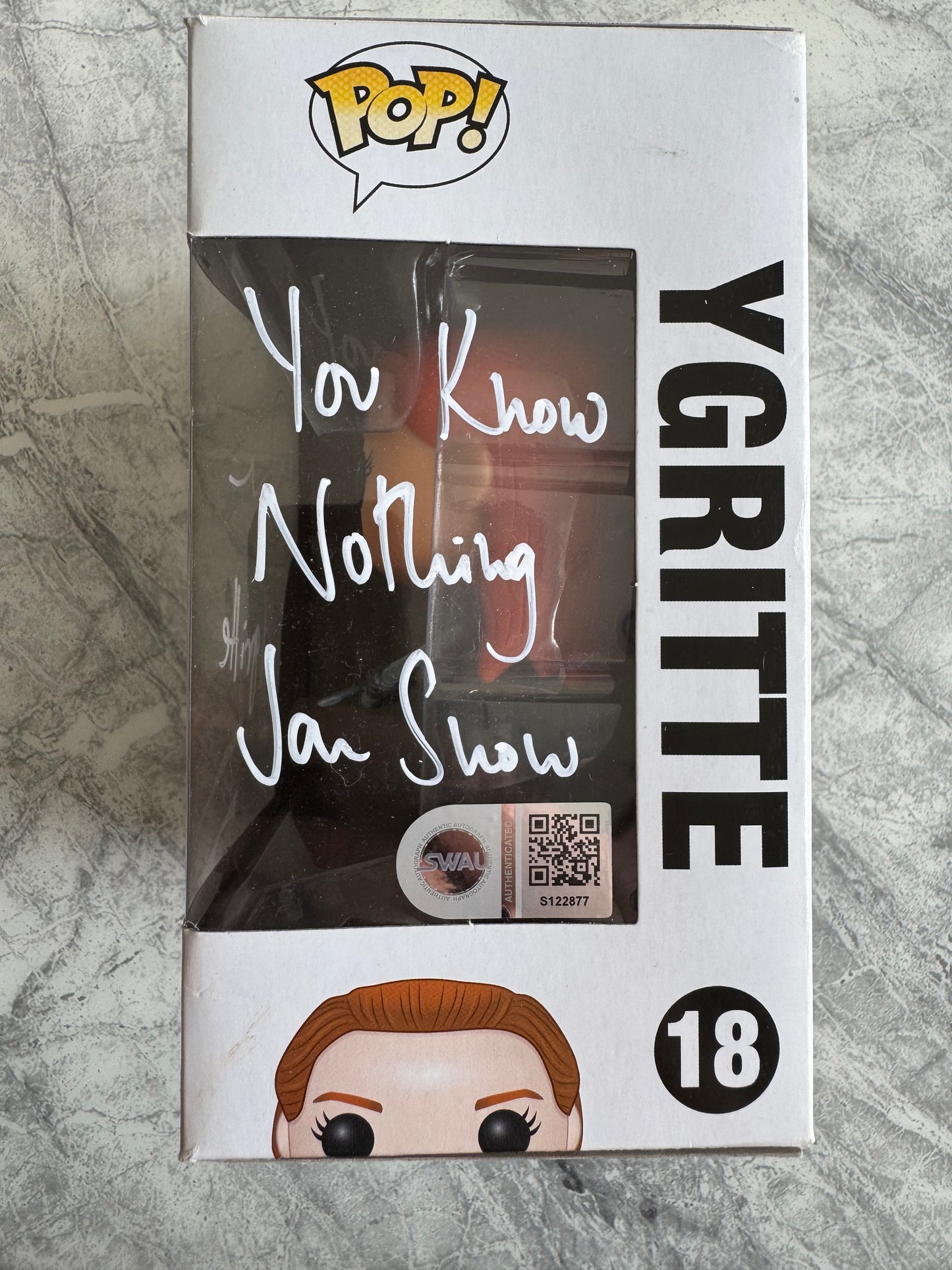 Rose Leslie Signed Game Of Thrones Ygritte Funko Pop With Quote! - SWAU Authenticated