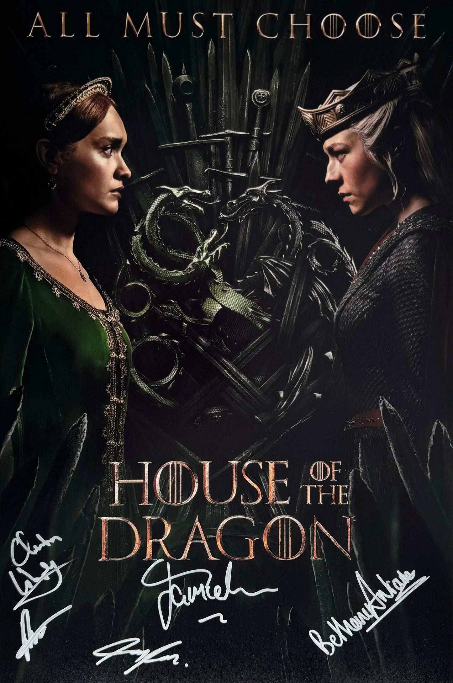 Multi Signed House Of The Dragon 12x18” Project Starter Poster