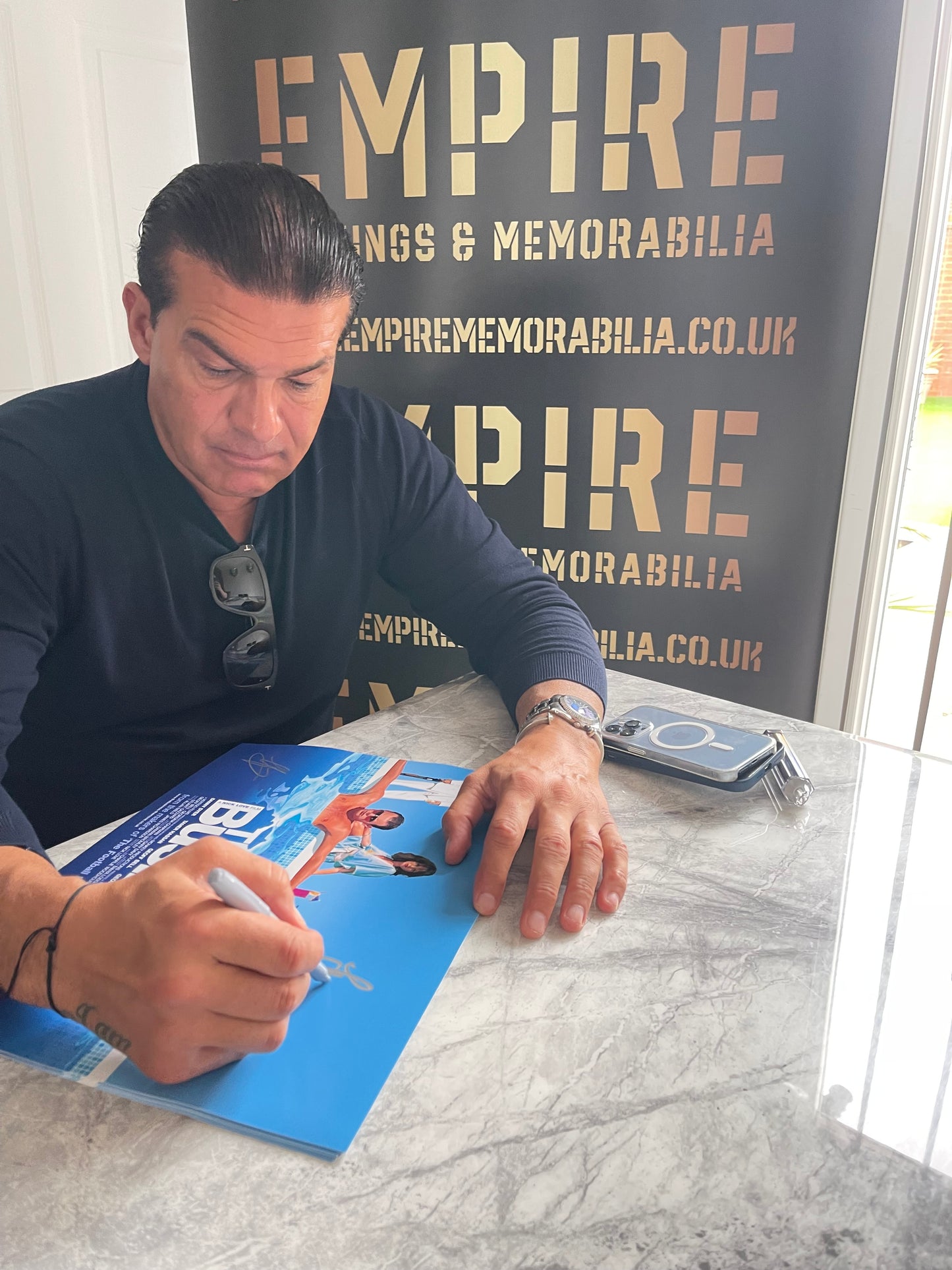Tamer Hassan Signed The Business 12x18” Poster