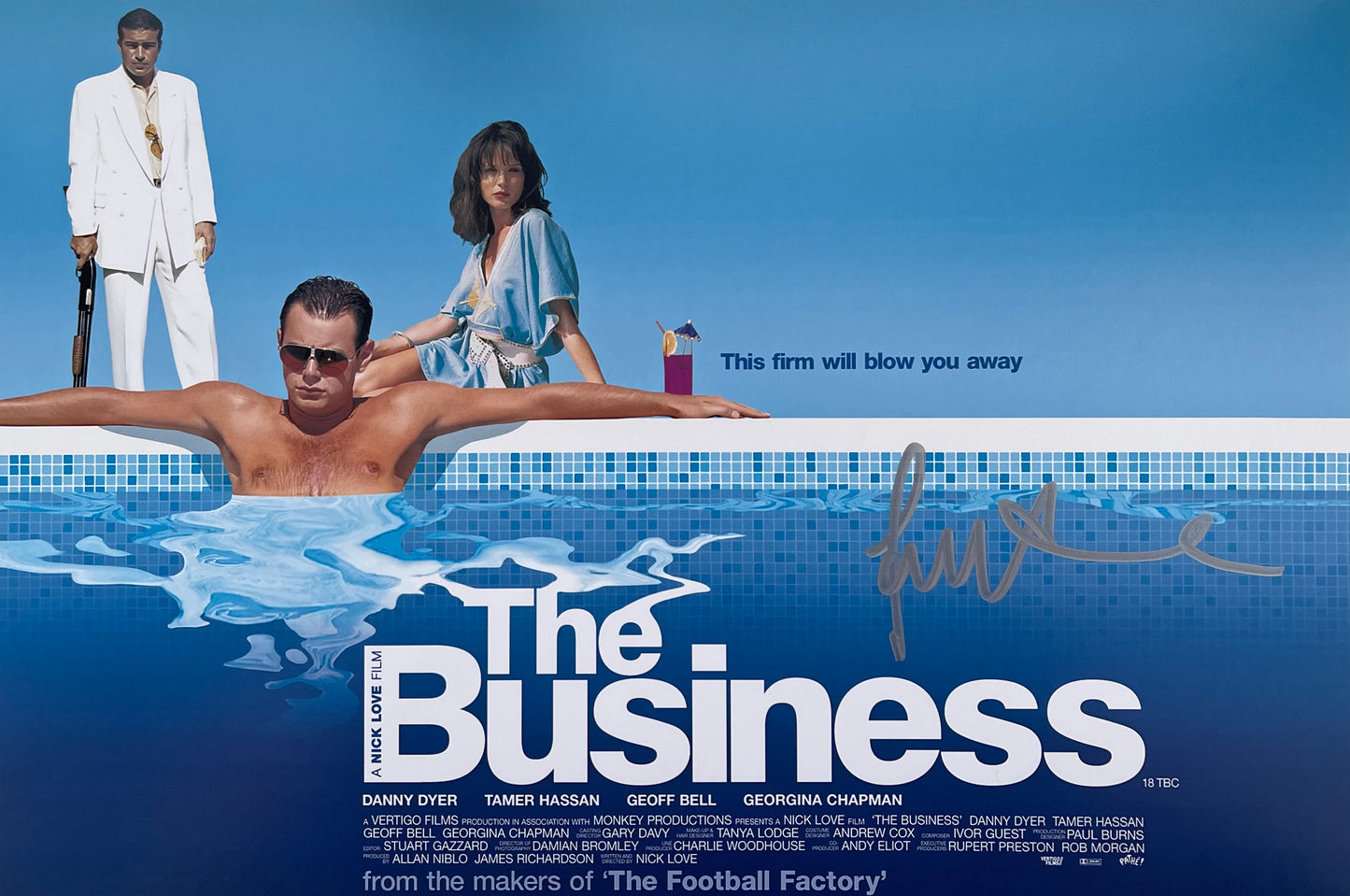Tamer Hassan Signed The Business 12x18” Poster