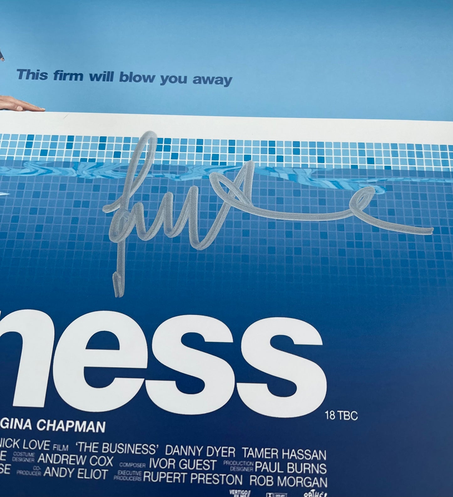 Tamer Hassan Signed The Business 12x18” Poster