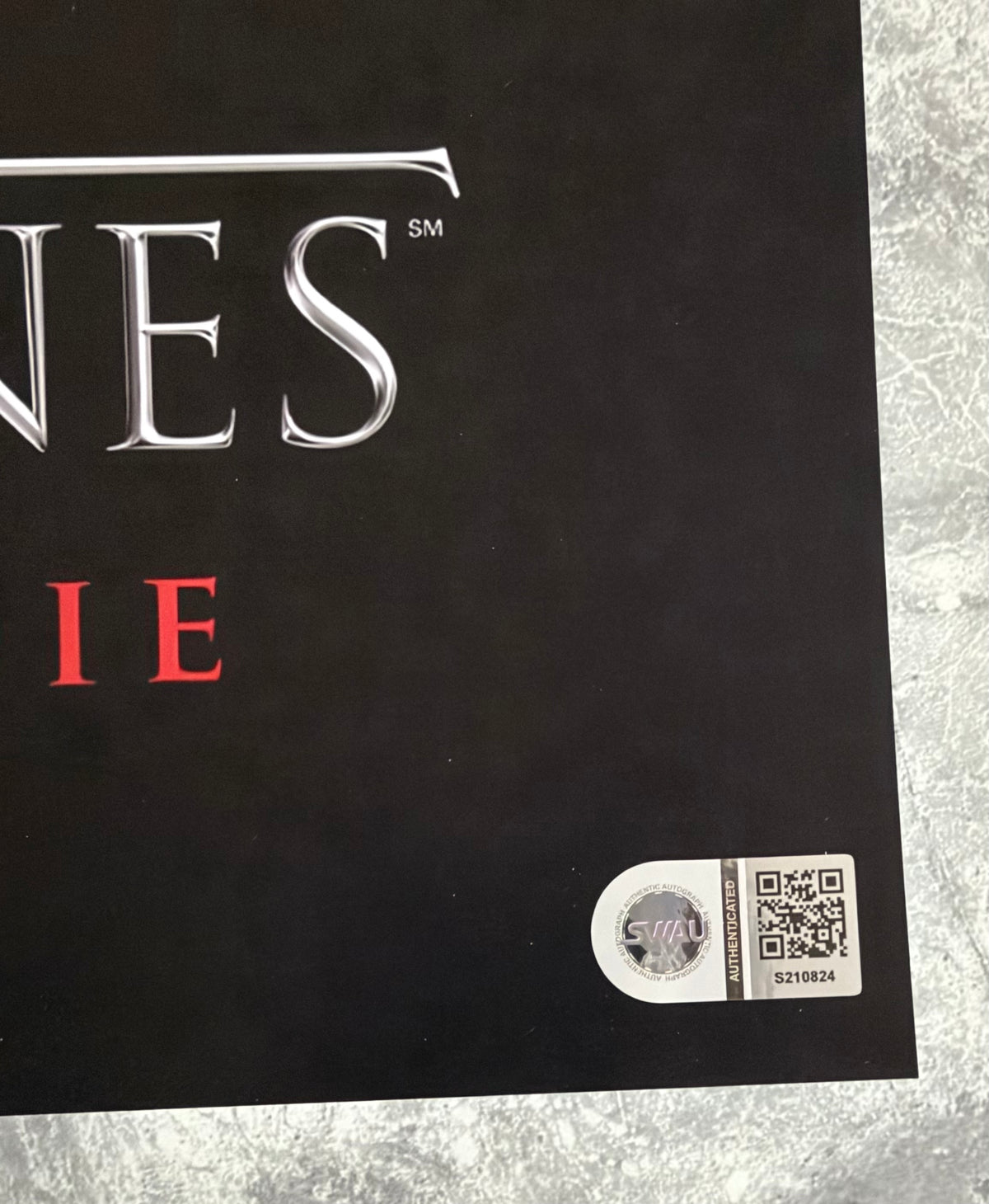 Emilia Clarke Signed Game Of Thrones A2 Poster - SWAU Authenticated