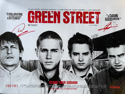 Geoff Bell & Leo Gregory Dual Signed Original Green Street Mini Quad Poster