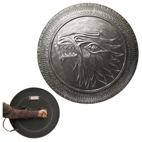 Isaac Hempstead-Wright & Joseph Mawle Signed Official Stark Replica Shoeld By Valyrian Steel