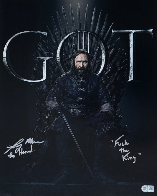 Rory McCann Signed Game Of Thrones 16x20” Photo With Quote - SWAU Authenticated (LAST ONE!)