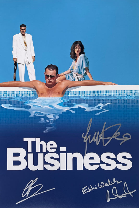 4 Cast Multi Signed The Business 12x18” Poster
