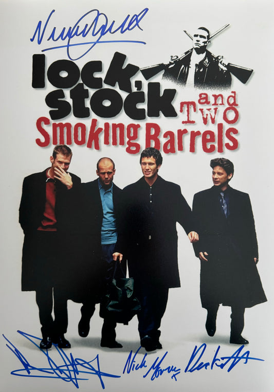 Multi Cast Signed Lock Stock A3 Poster