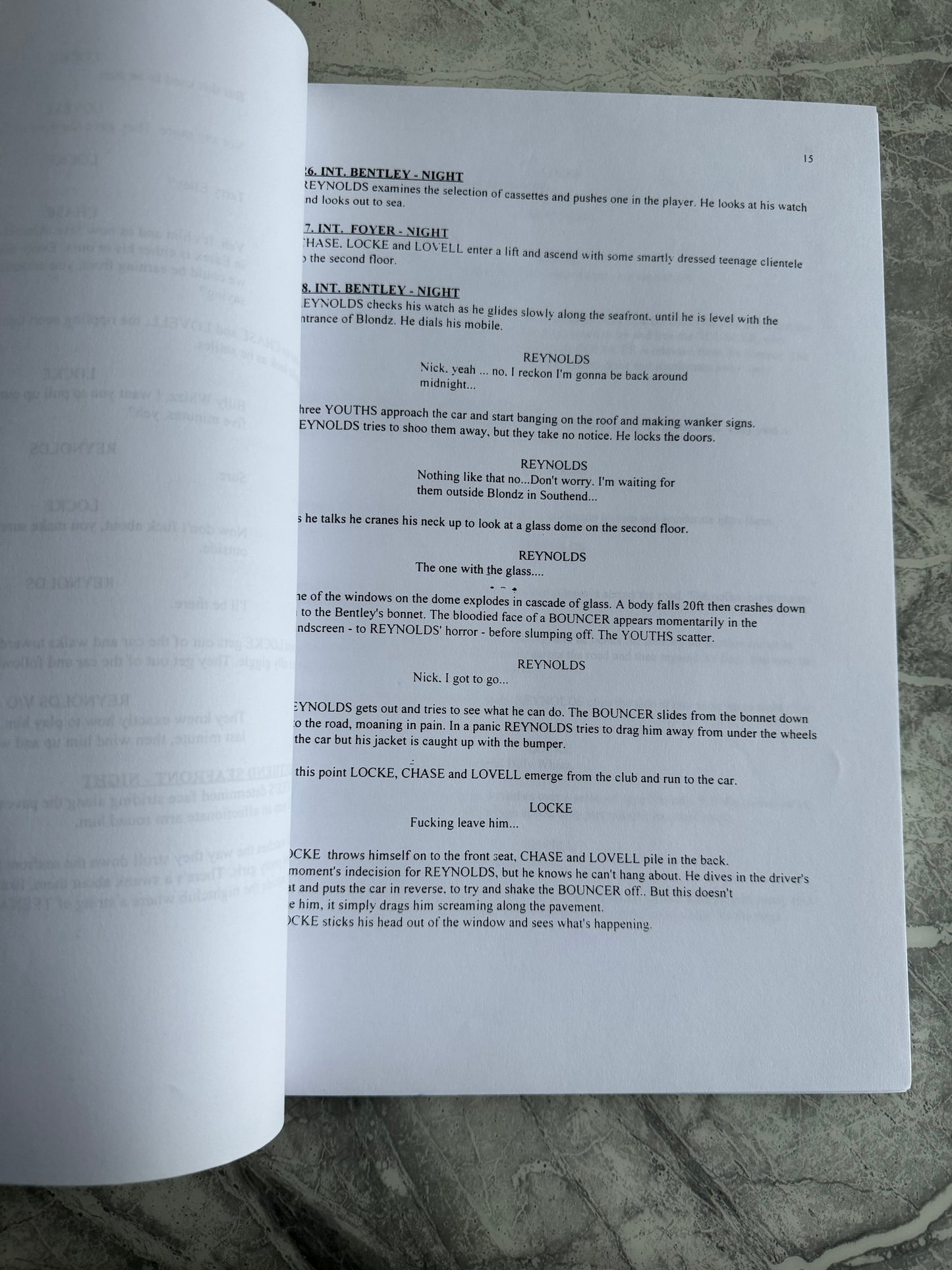 Essex Boys 1998 Original Film Script - Rare Item!