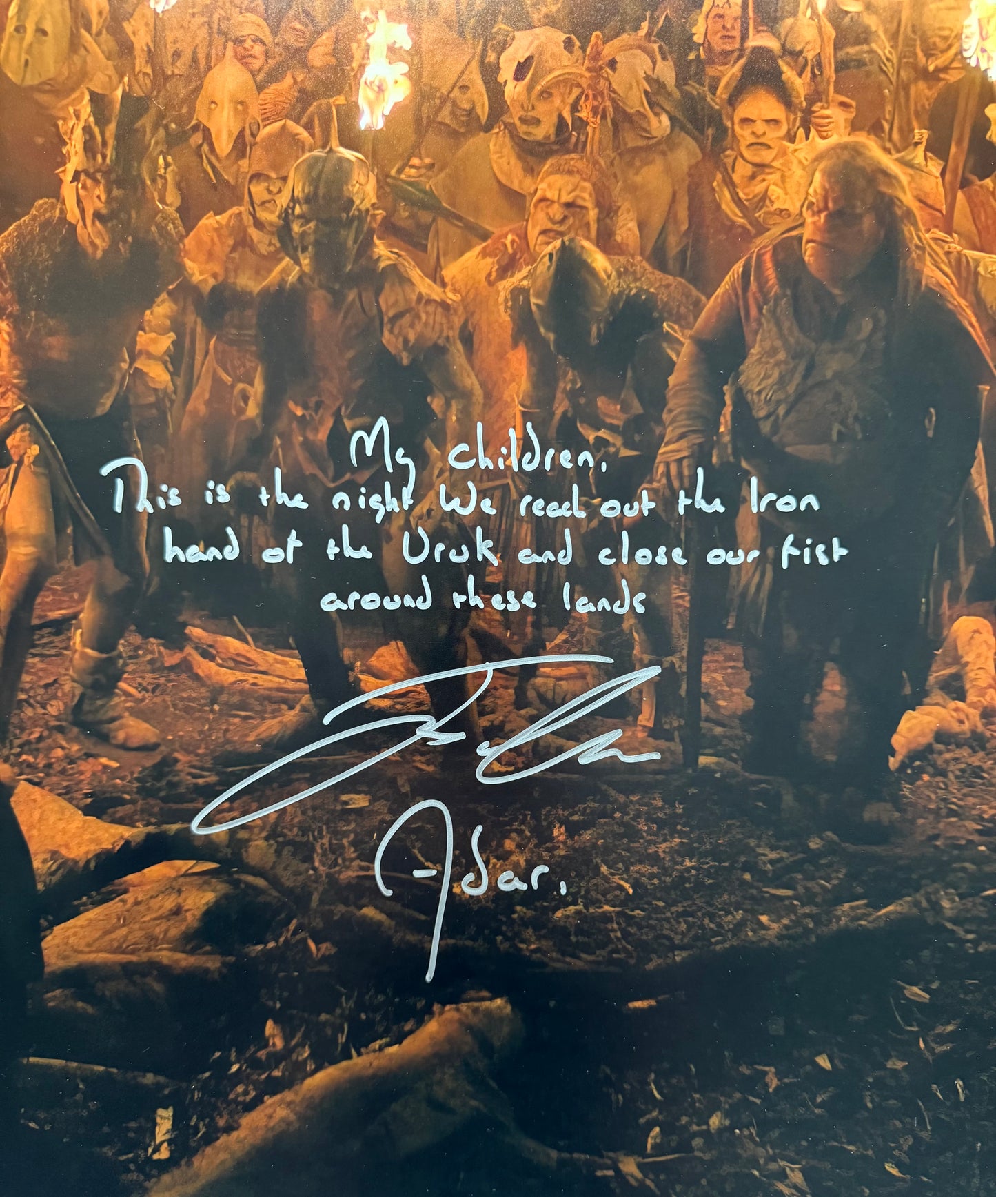 Joseph Mawle Signed Rings Of Power HUGE 20x30” Photo - SWAU Authenticated (Limited Edition)