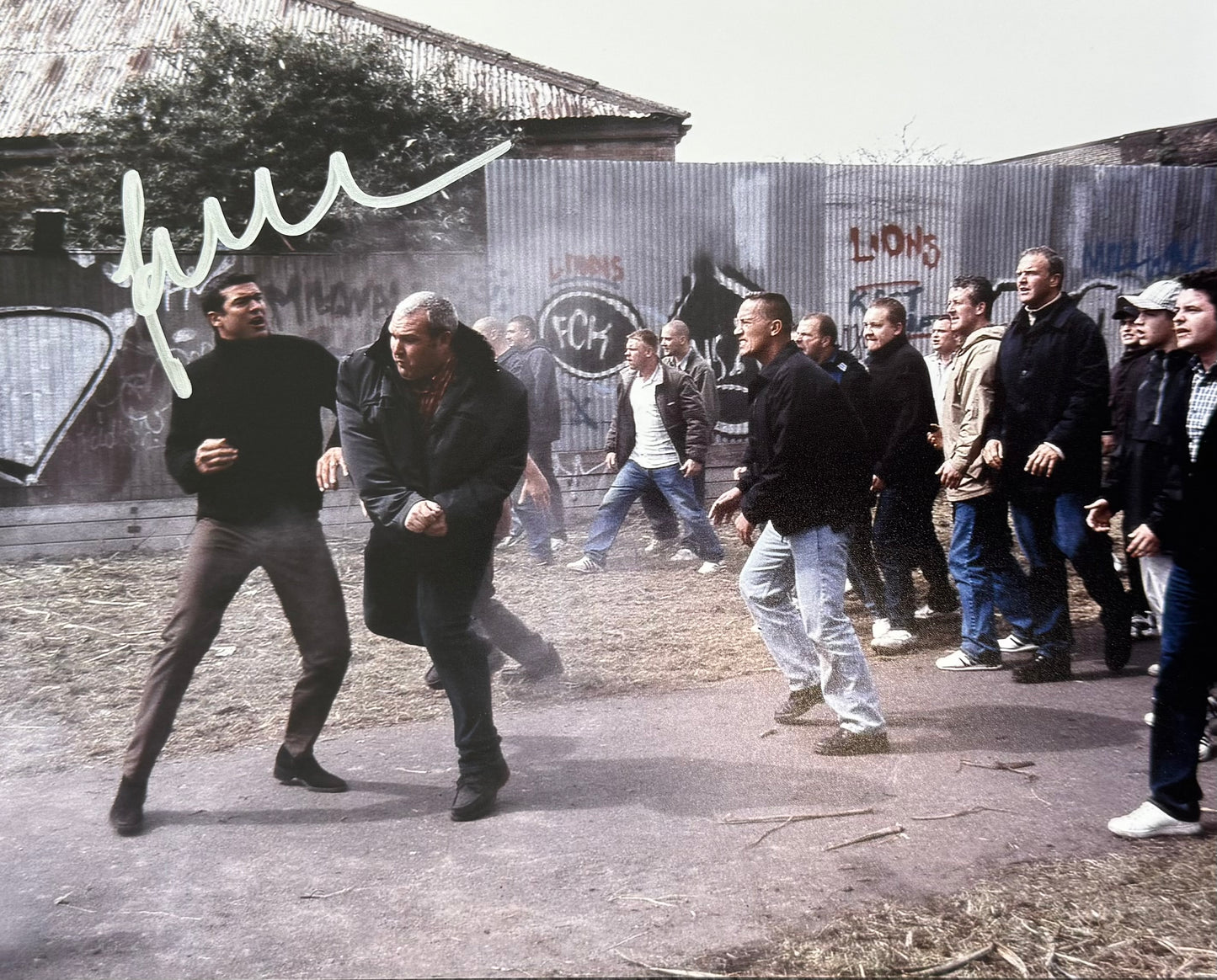 Tamer Hassan Signed Football Factory 8x10” Photo