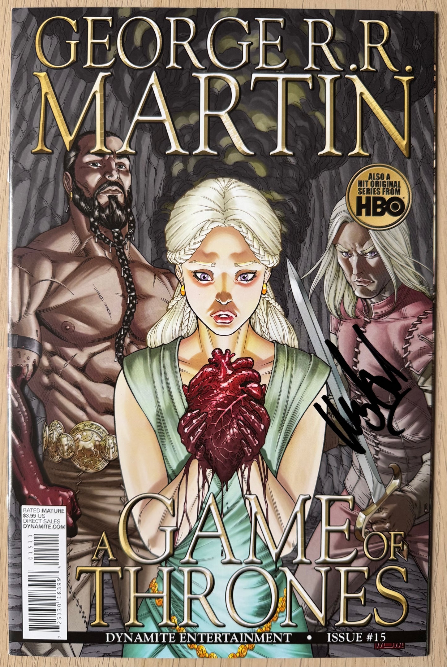 Harry Lloyd Signed Game Of Thrones Comic Book
