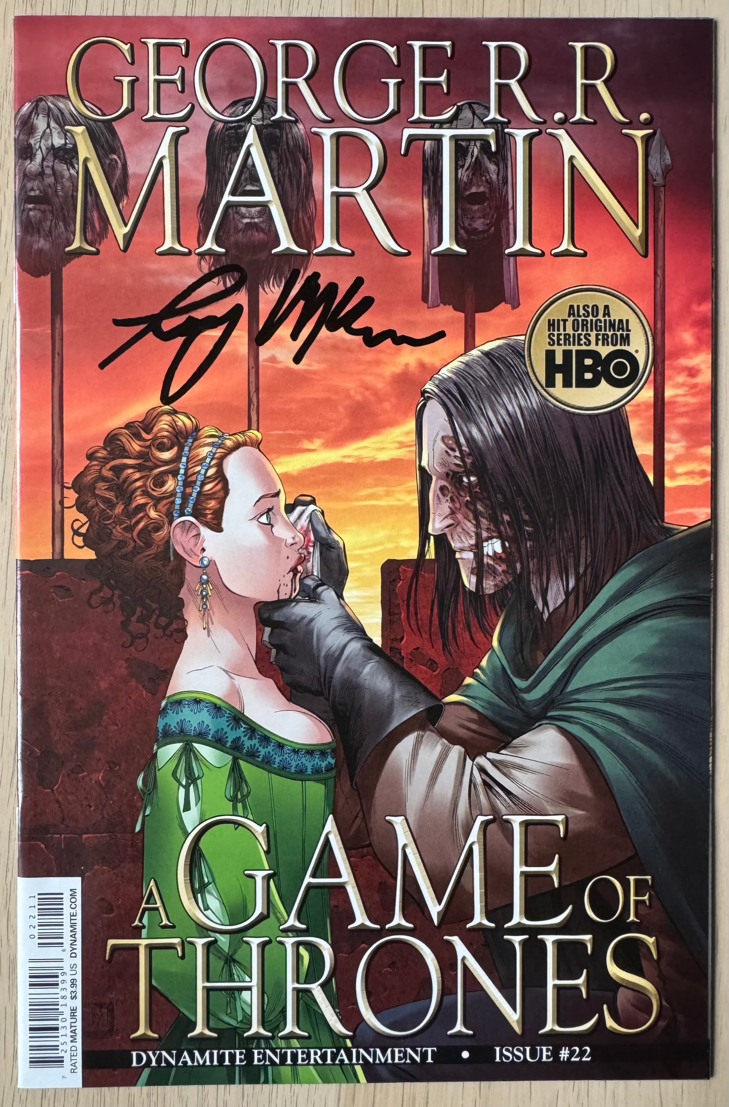 Rory McCann Signed Game Of Thrones Comic Book
