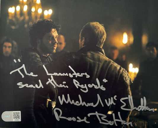Michael McElhatton Signed Game Of Thrones 8x10” Photo With Quote (SWAU Authenticated)